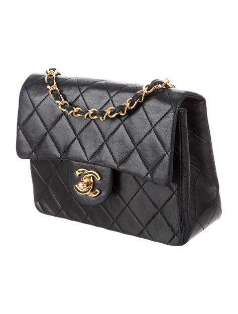 chanel classic mini square flap bag size|vintage Chanel mini flap bag.